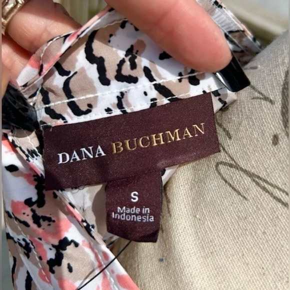 Dana Buchman Peach Blush Split Front Tunic Sleeveless Tank Top Blouse Si…​​​ - Picture 8 of 8